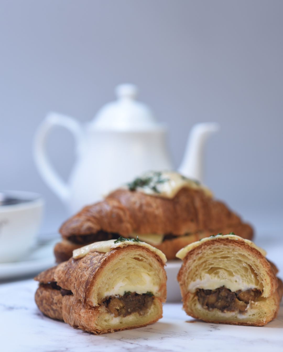 Pindi Chholey Stuffed Croissant