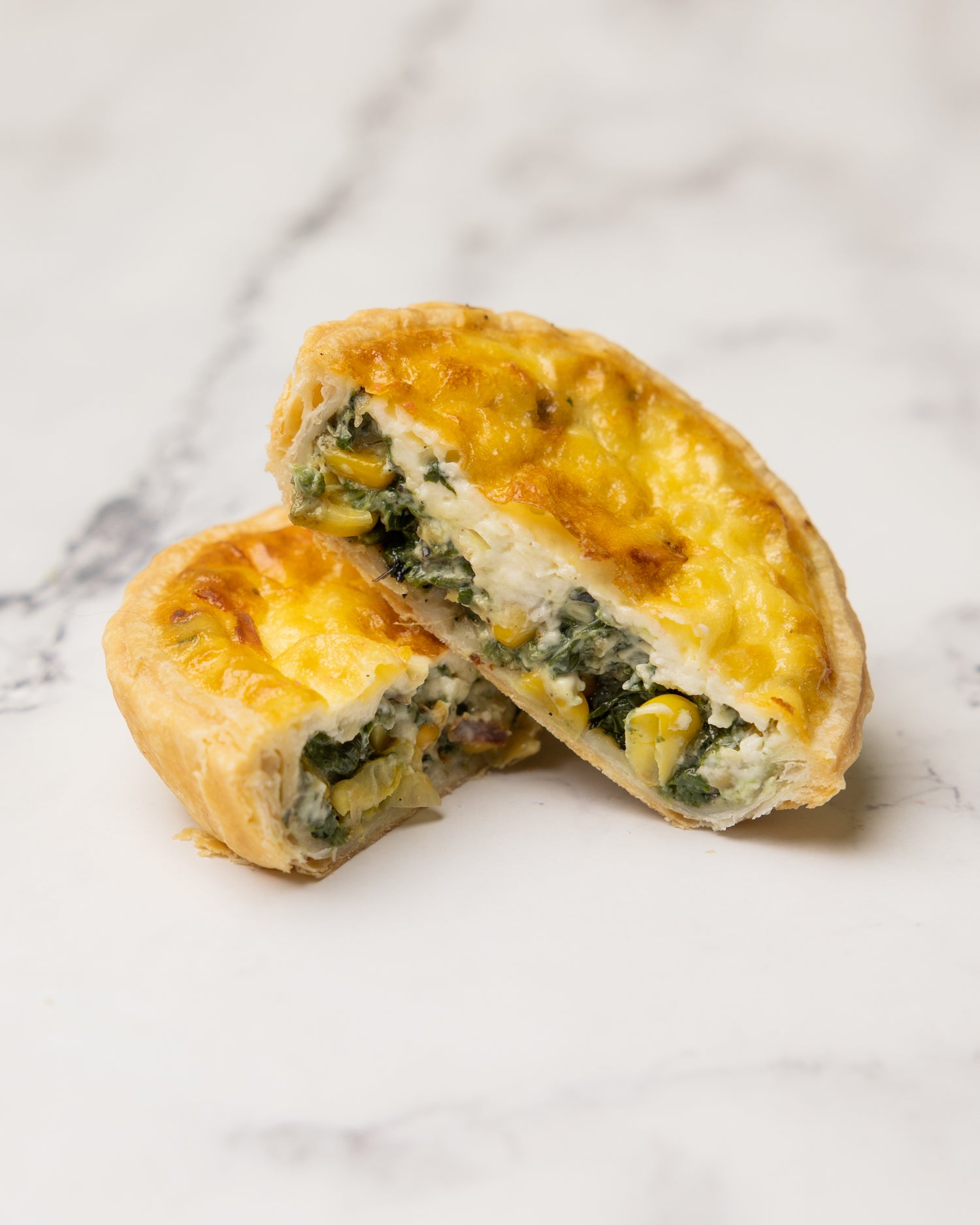 Corn & Spinach Quiche