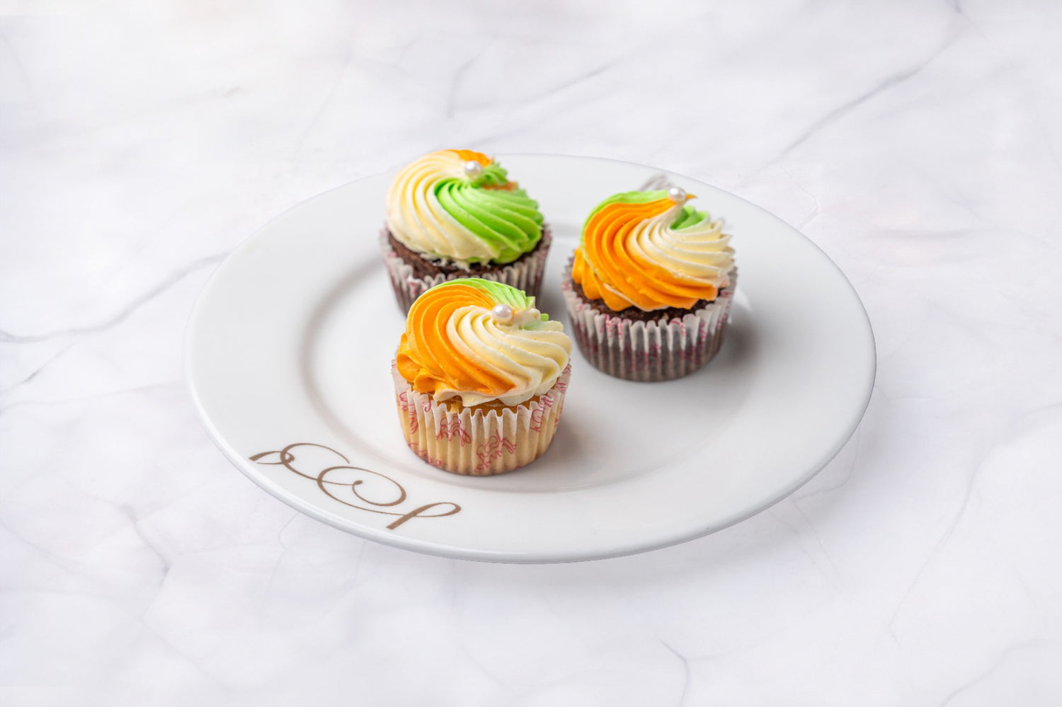 Tricolour Cupcake