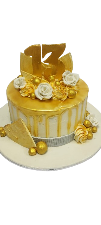 Golden 13 cake  OC29