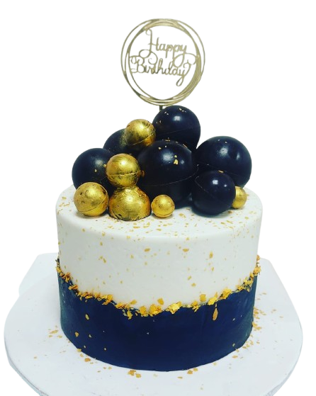 White and blue faultline cake OC30