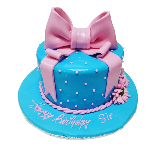 Pink bow cake  OC35