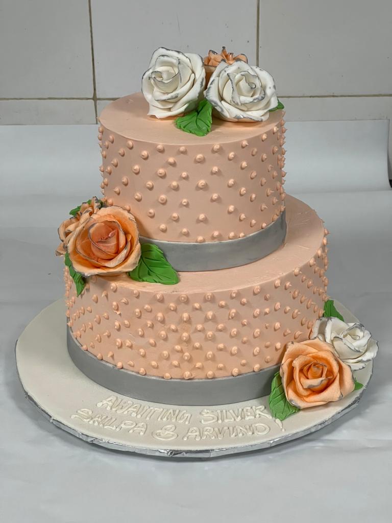 Peach dot cake OC63