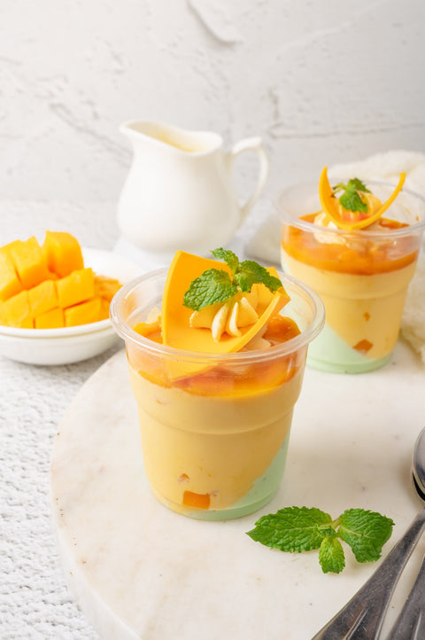 Mango and Mint Pannacotta