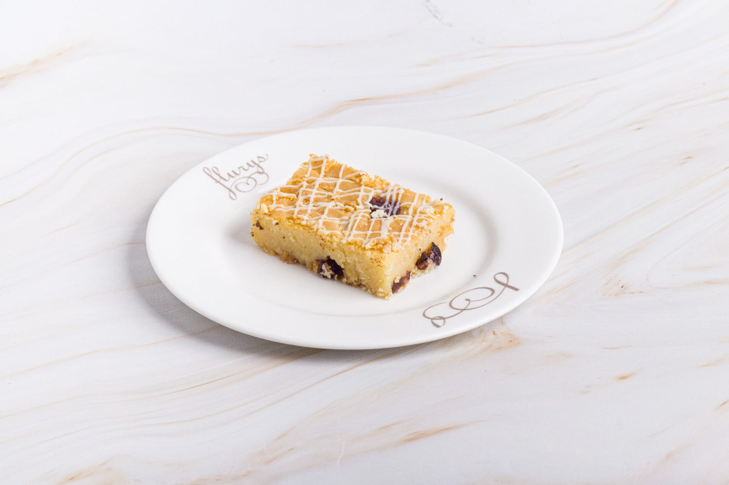 White Chocolate and Cranberry Brownie