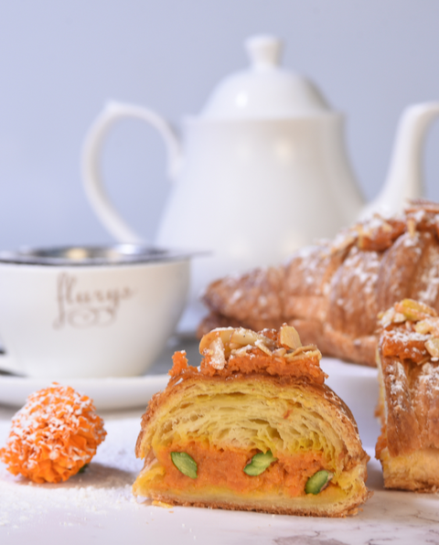 Gajar Halwa Stuffed Croissant