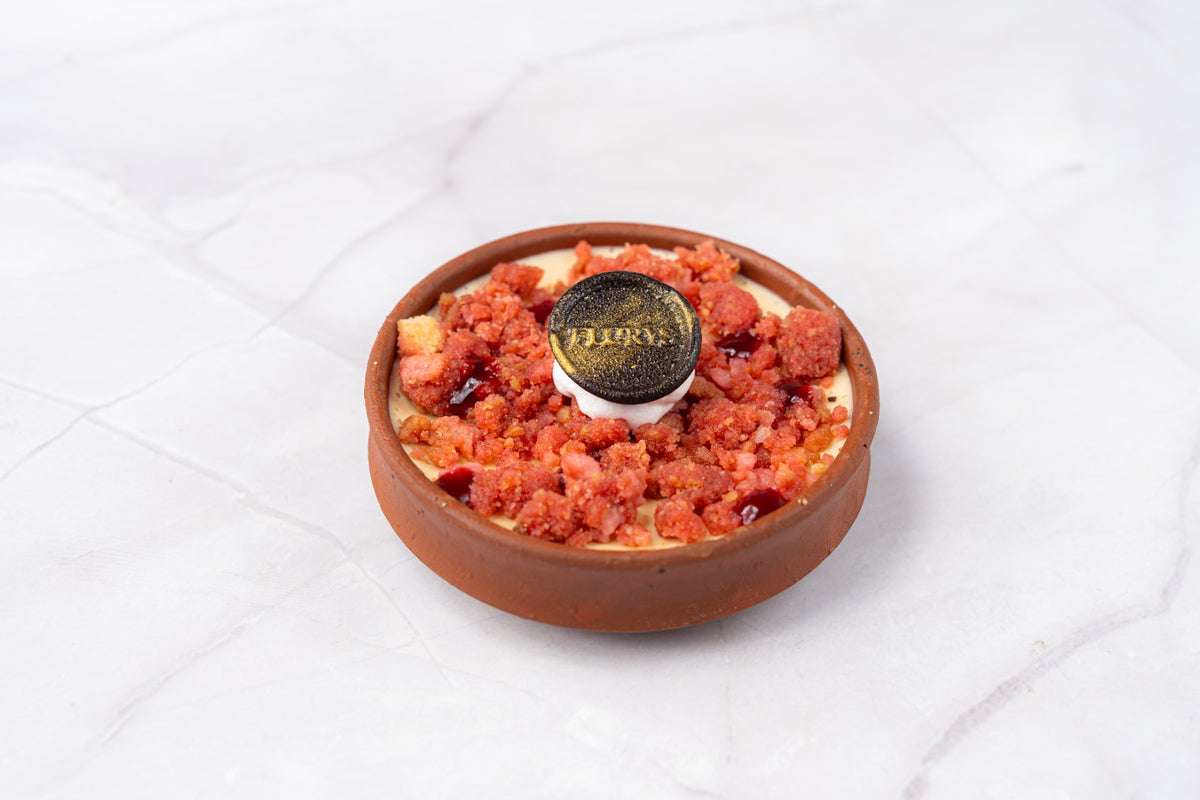 Bhapa Mishti Doi & Raspberry  Crumble in bhanr
