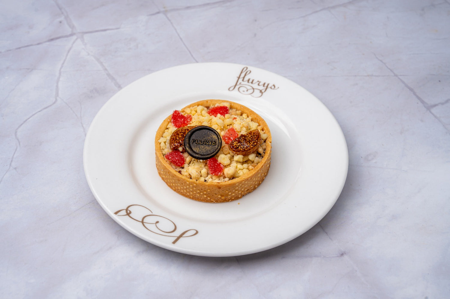 Fig & Strawberry Crumble Pie