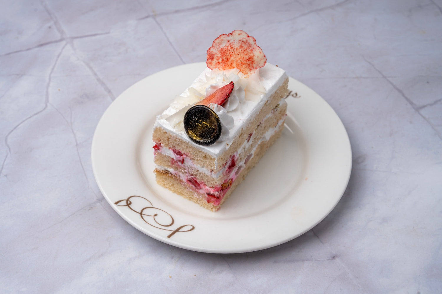 White Chocolate & Strawberry Pastry