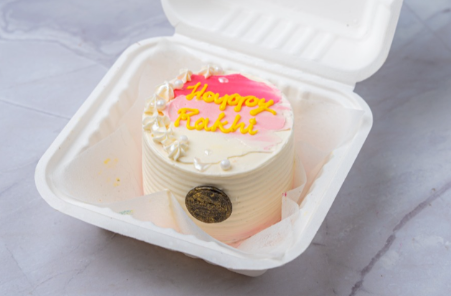 Rakhi Special Strawberry  Bento Cake