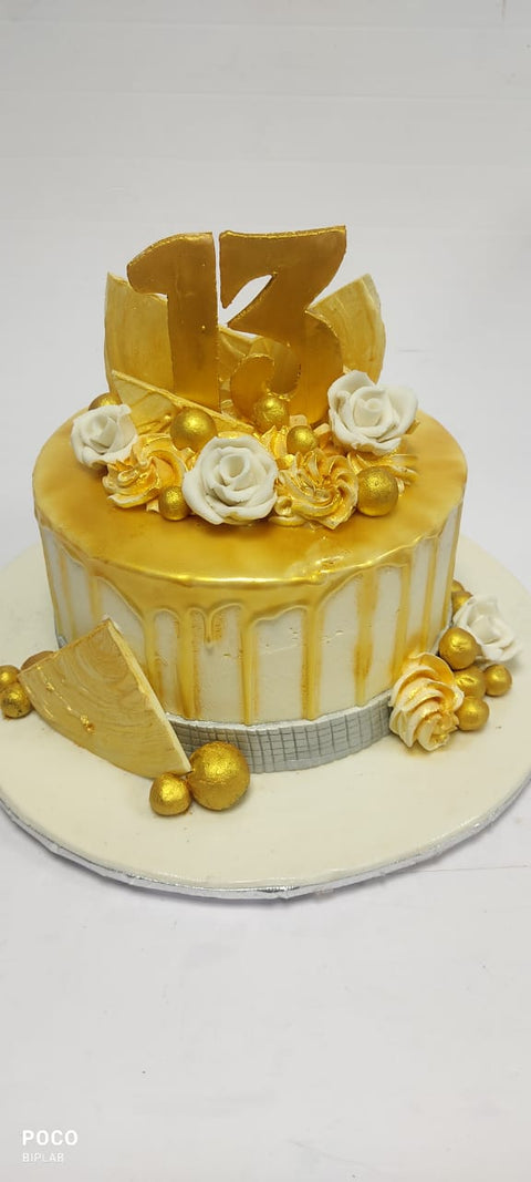 Golden 13 cake  OC29