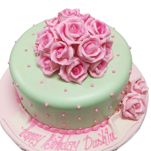 Pink rose cake  OC42
