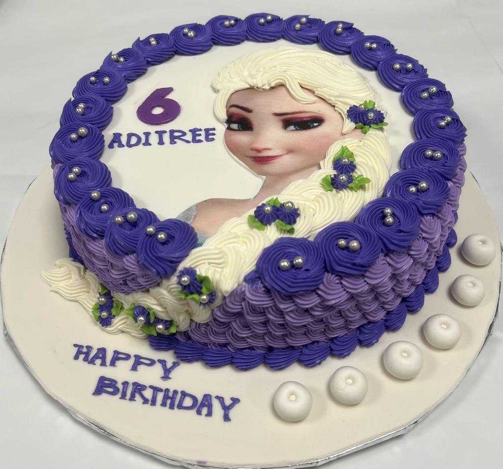 Elsa print cake  OC61