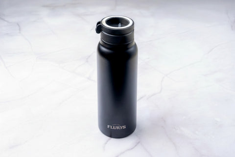 Black, Stainless Steel Bottle
