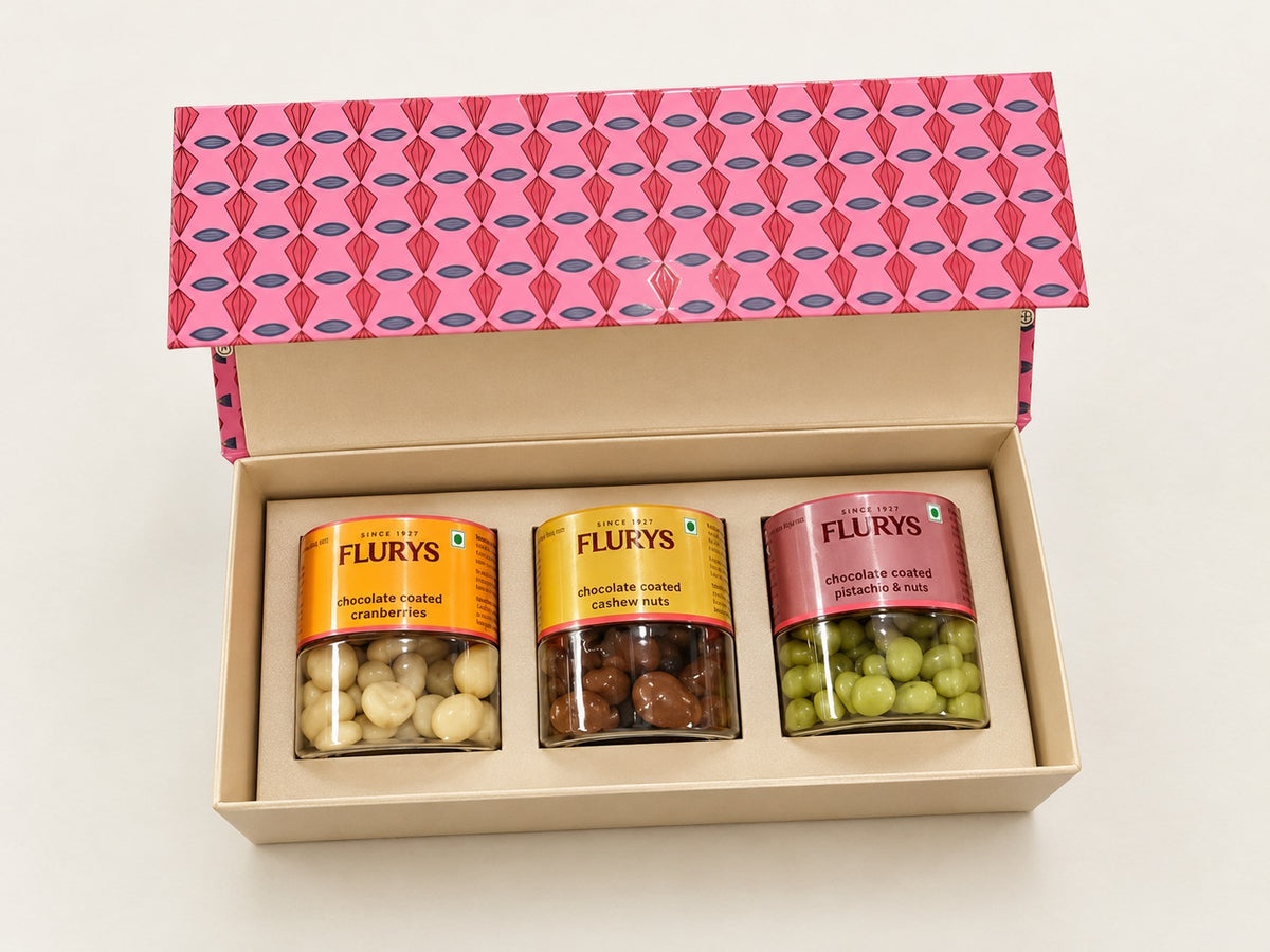 Royal Chocolate Collection Gift Box (Pack of 3 Jar)